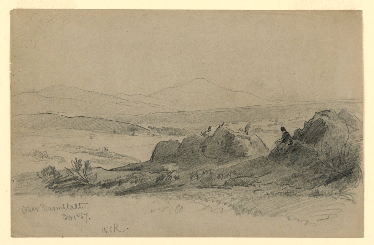 Paesaggio, Darmstadt, Germania da William Trost Richards