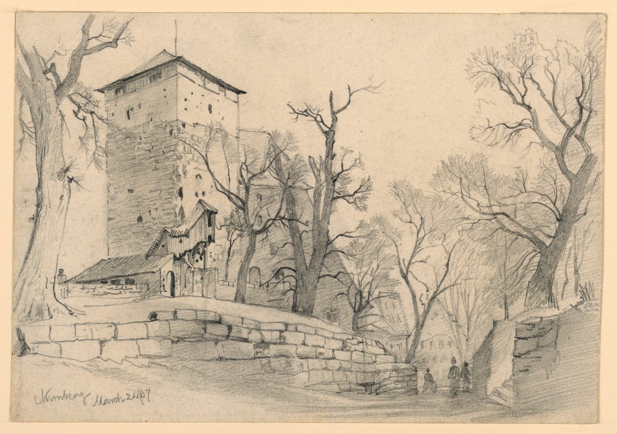 Castello di Norimberga, Germania da William Trost Richards