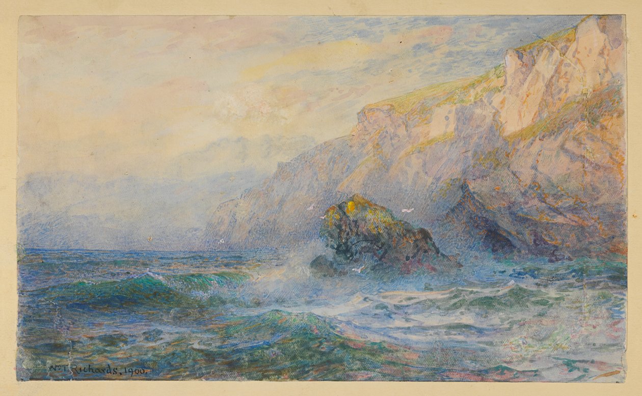 Studio dopo "At Icart Point, Guernsey" da William Trost Richards