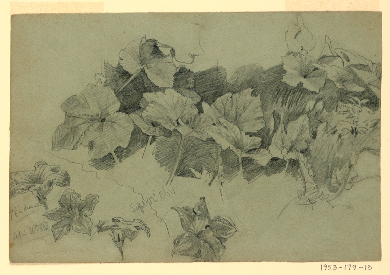 Studio di Foliage da William Trost Richards
