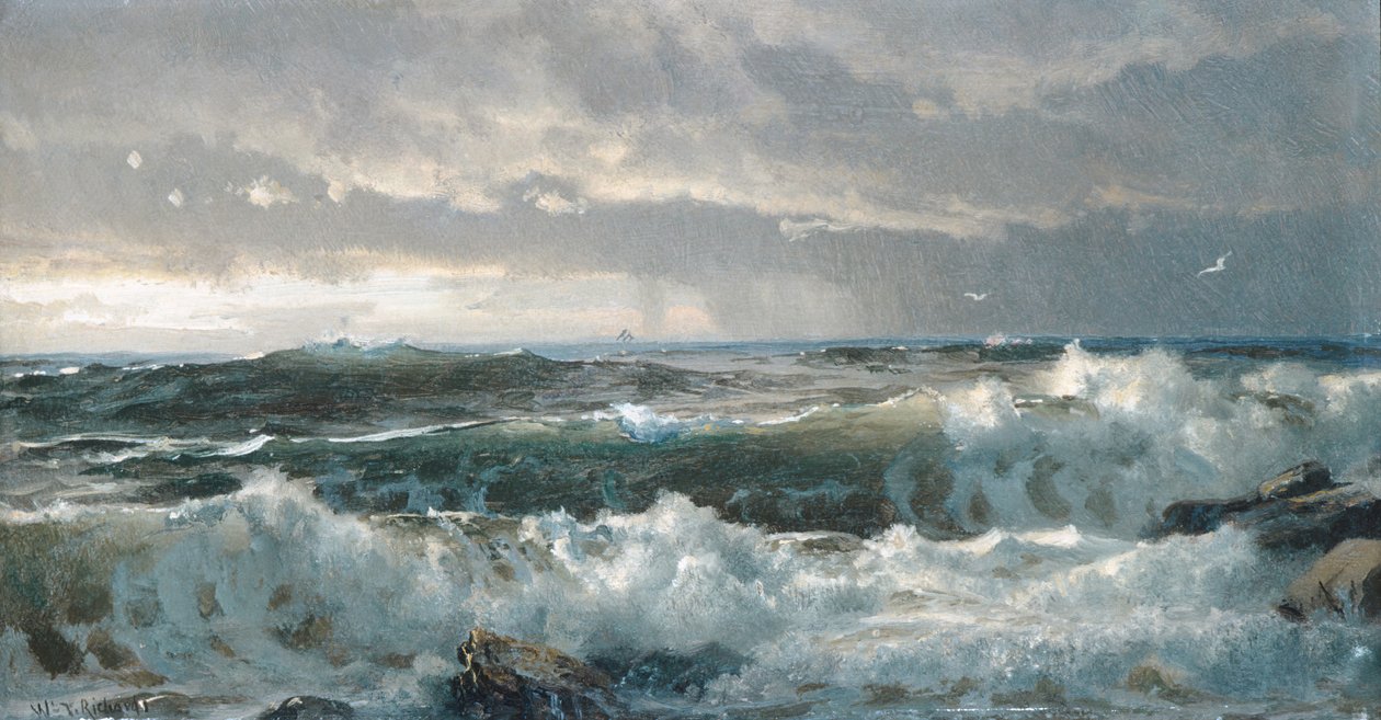 Onde sugli scogli, 1890s da William Trost Richards
