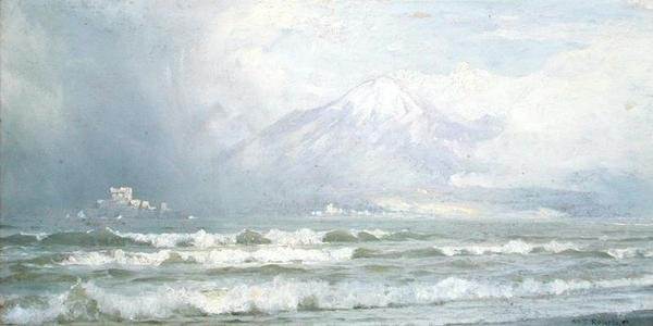 Vesuvio in inverno da William Trost Richards