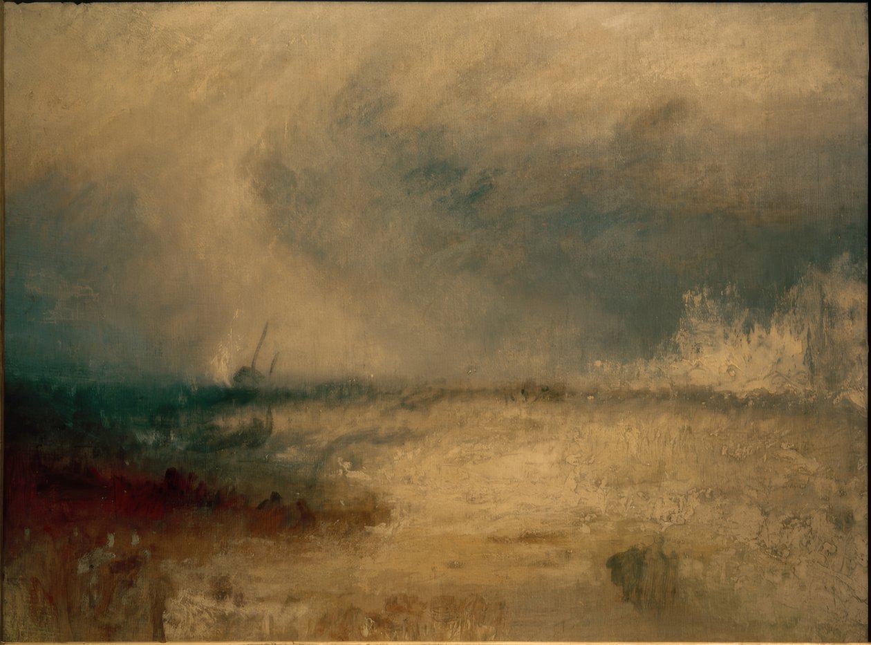Onde che si infrangono sulla costa da Joseph Mallord William Turner