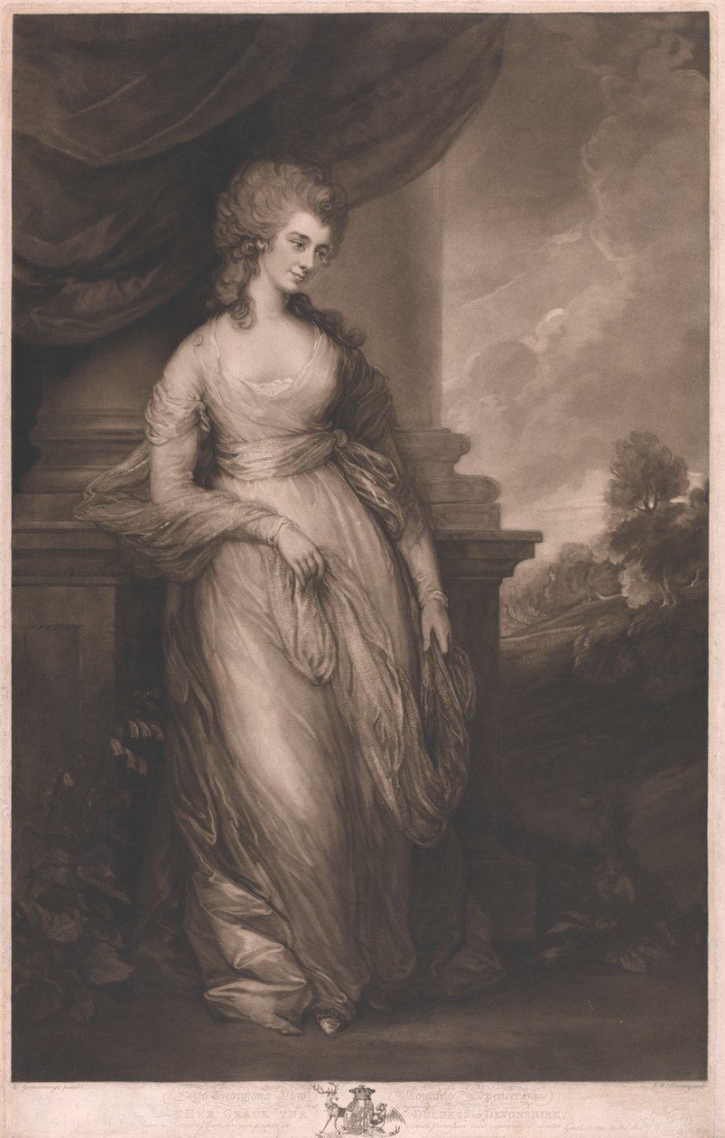 Sua Grazia la Duchessa del Devonshire da William Whiston Barney