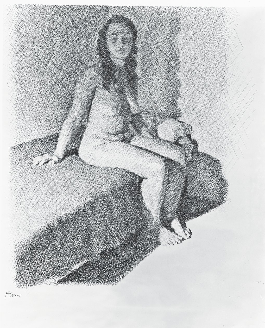 Nudo seduto da William Wilkins
