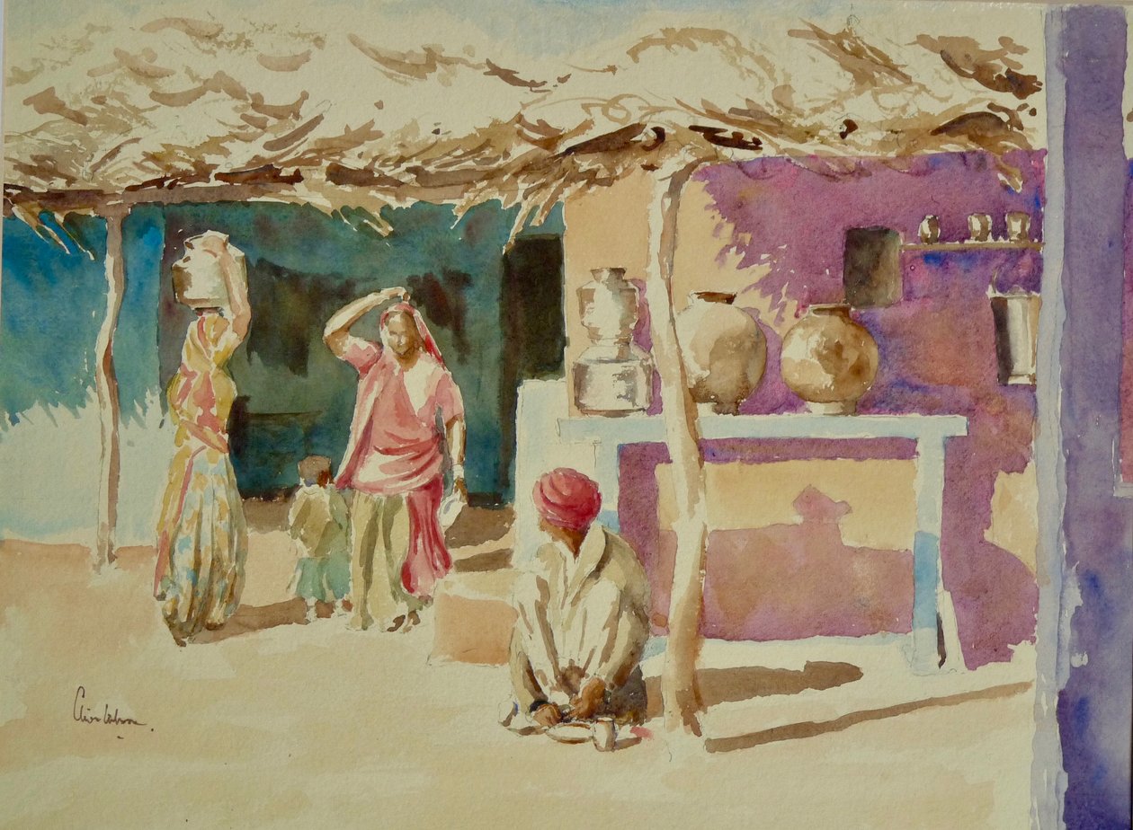 Interno del villaggio Brahmin (2) da Wilson Clive