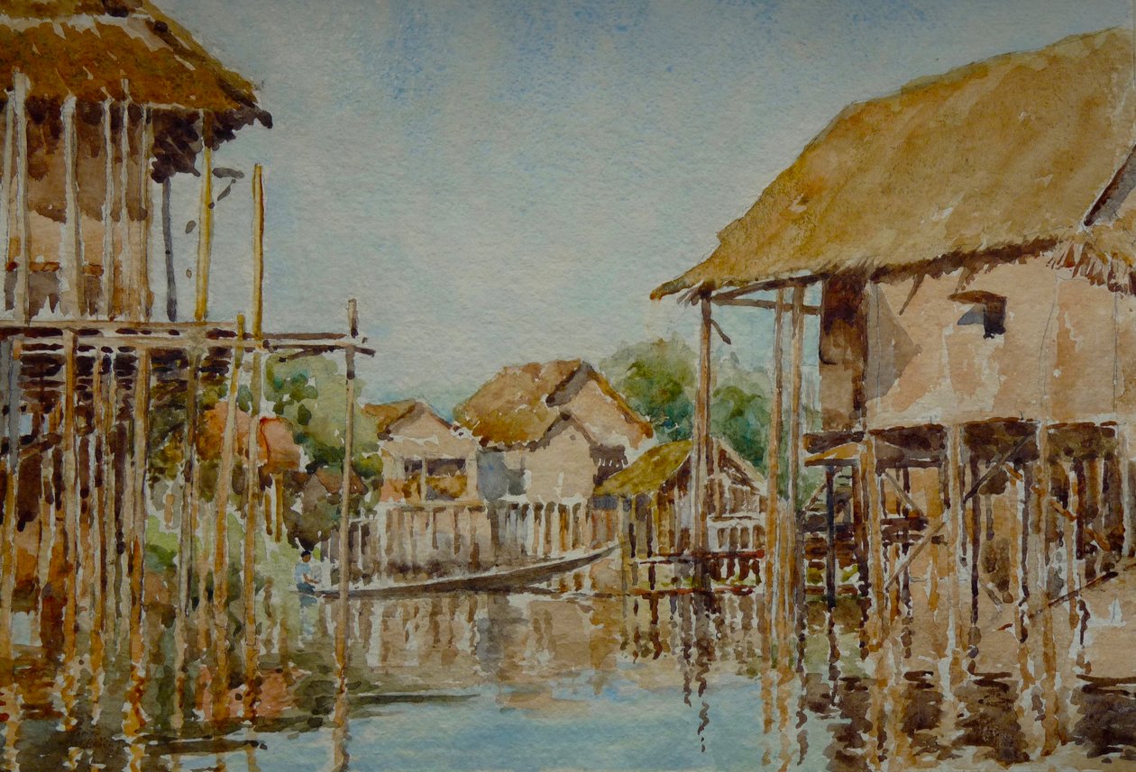903 villaggio Pauk-Pa (1), Lago Inle da Wilson Clive