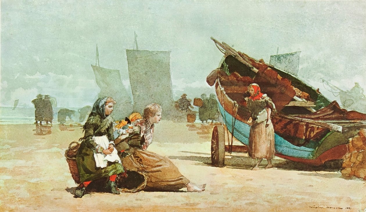 Scena di spiaggia, Cullercoats da Winslow Homer