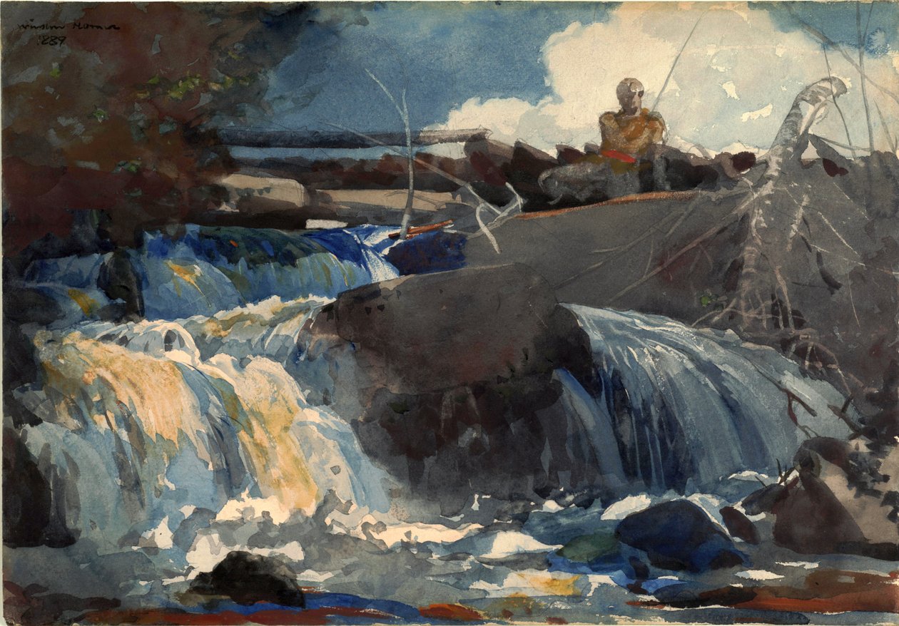 Pesca nelle cascate da Winslow Homer