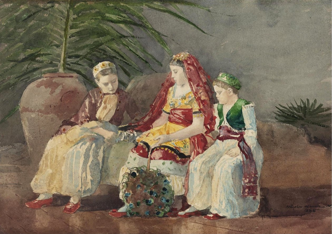 Bambini sotto una palma da Winslow Homer