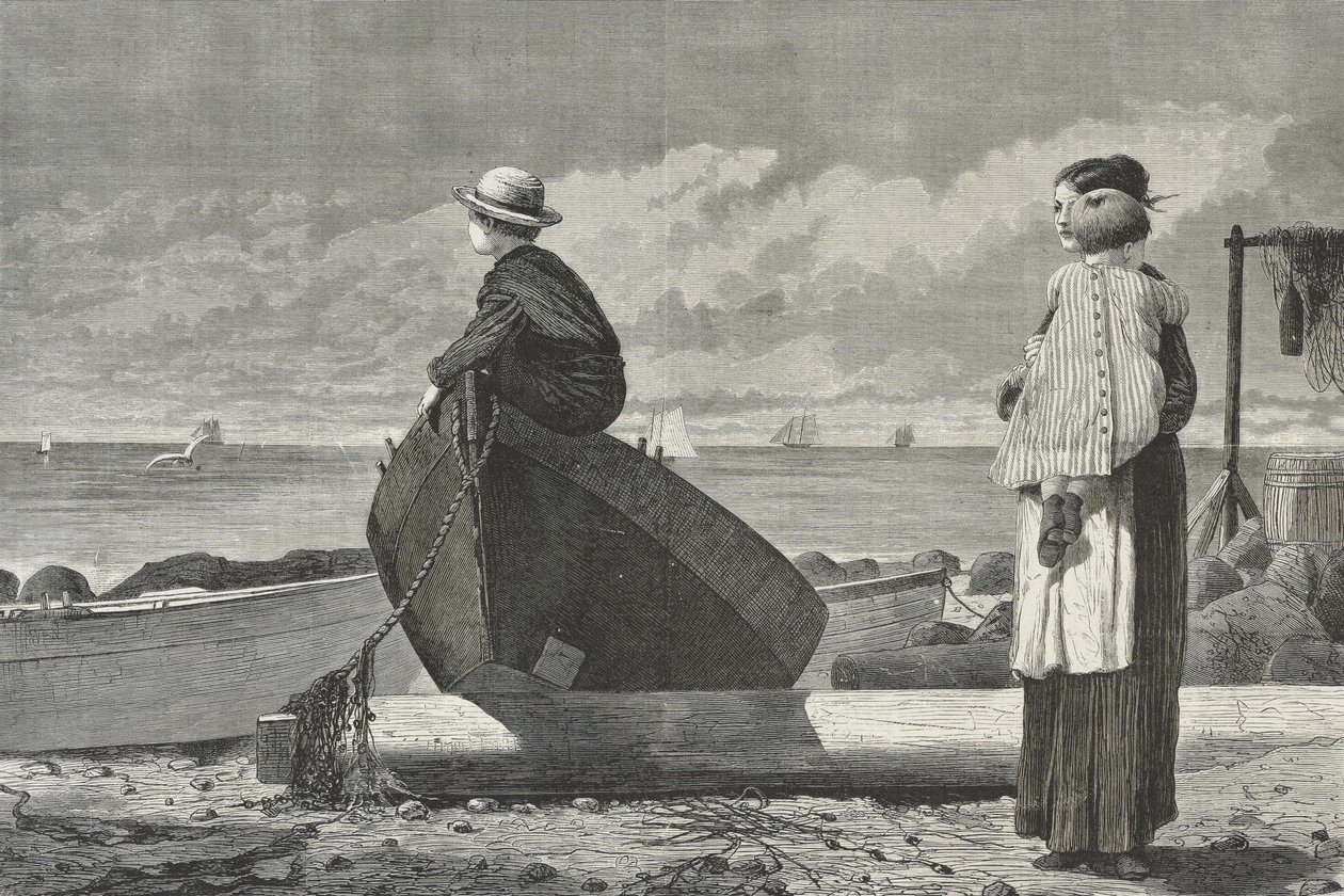 Papà sta arrivando! da Winslow Homer