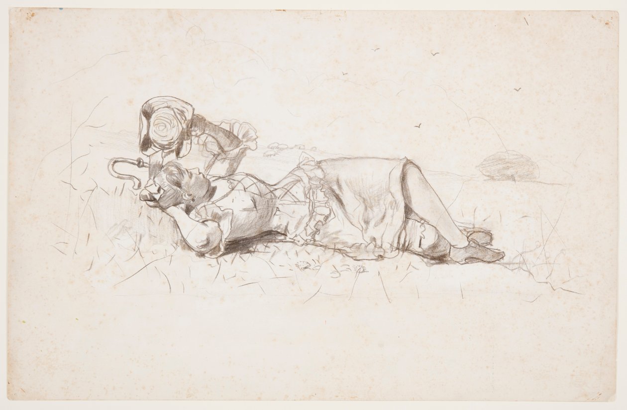 Pastorella che riposa da Winslow Homer