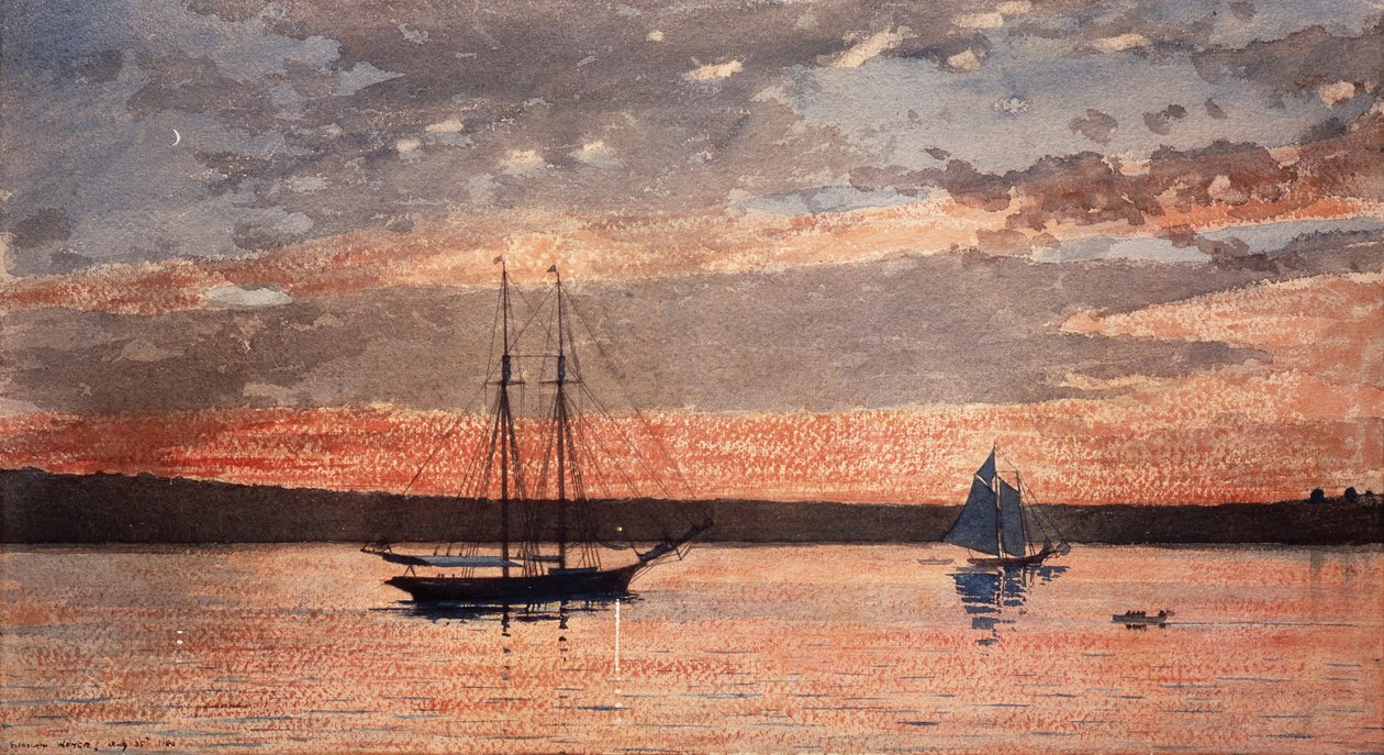 Tramonto a Gloucester da Winslow Homer
