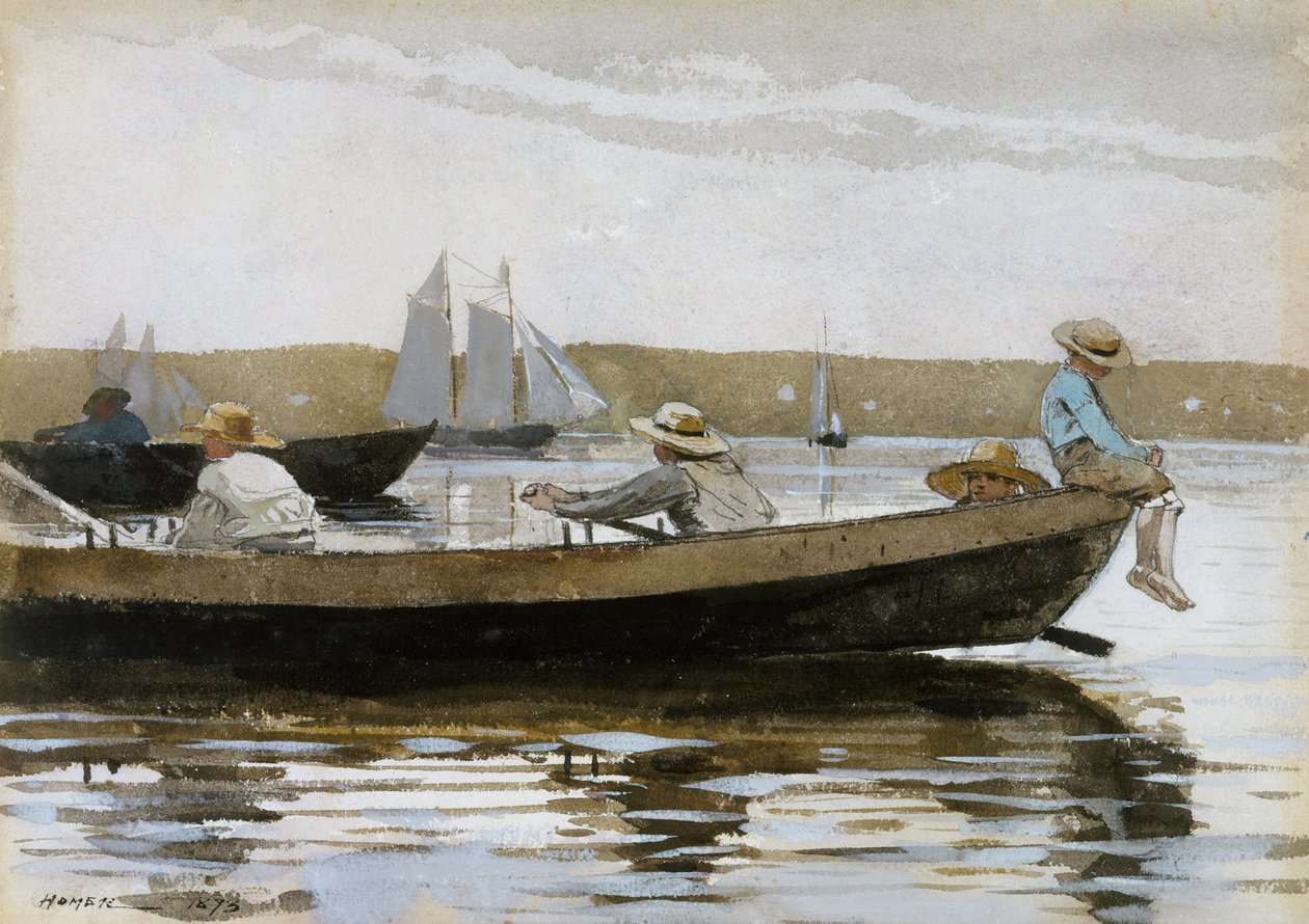 Ragazzi in una dory da Winslow Homer
