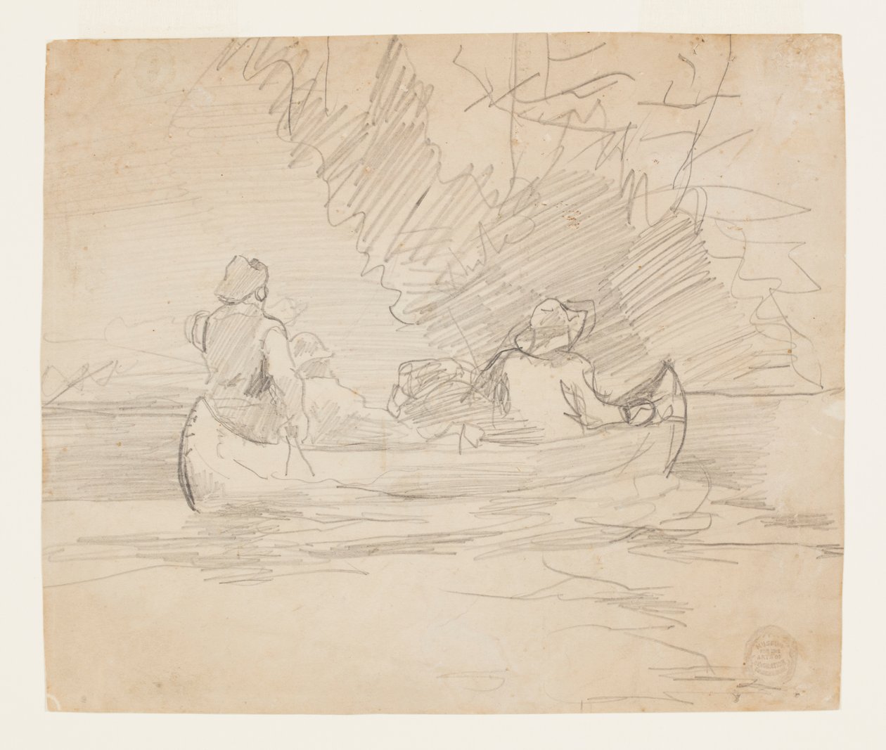 Canoa con tre uomini da Winslow Homer