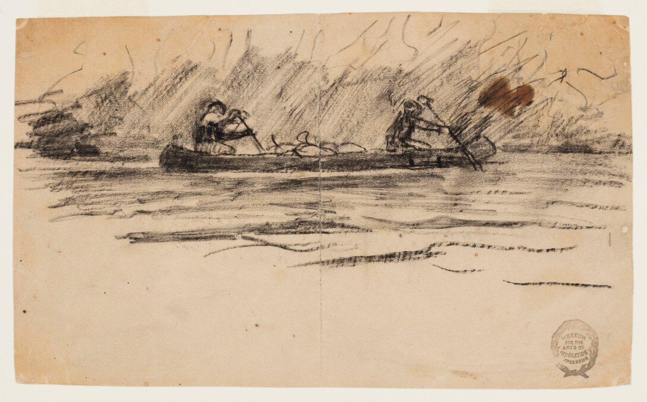 Canoa con due uomini da Winslow Homer
