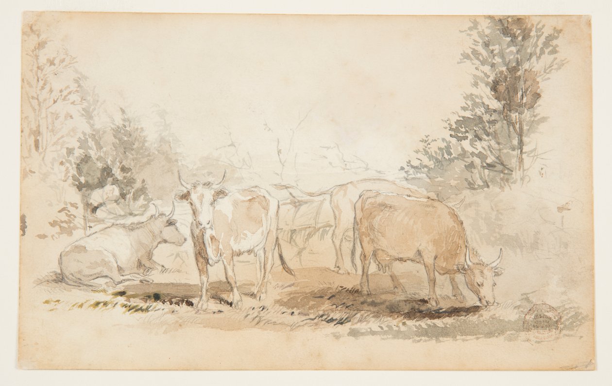 Mucche in un pascolo da Winslow Homer
