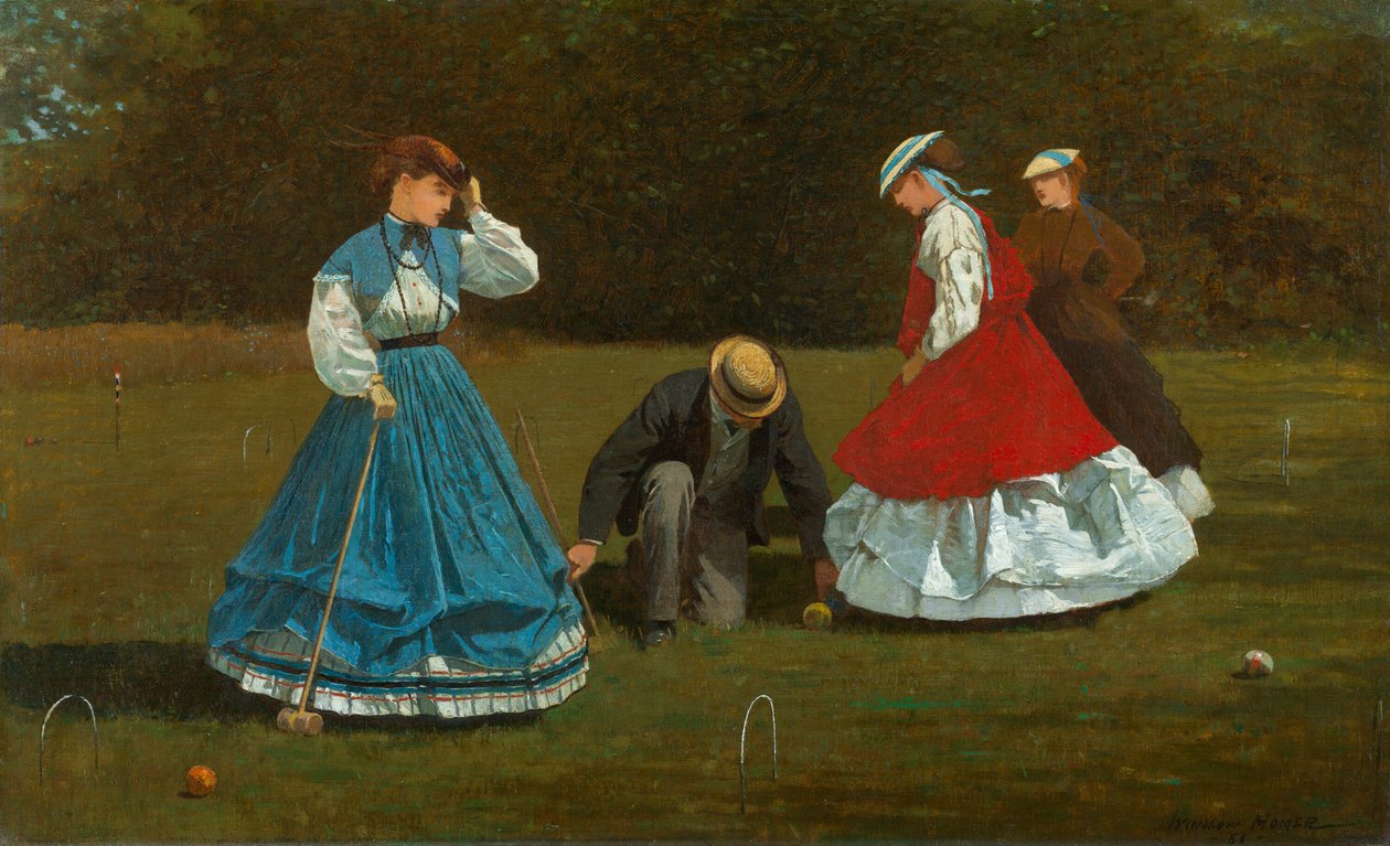 Scena di croquet da Winslow Homer