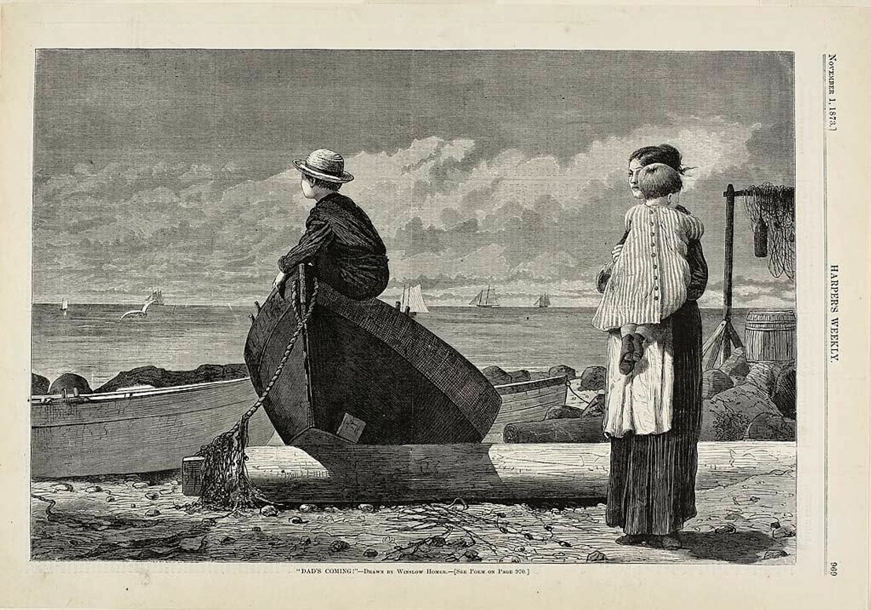 "Arriva papà!" da Winslow Homer
