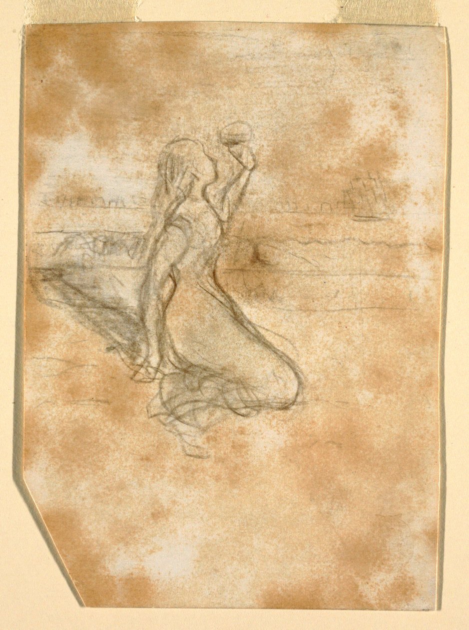 Disegno, Scena di spiaggia, 1881-82 da Winslow Homer