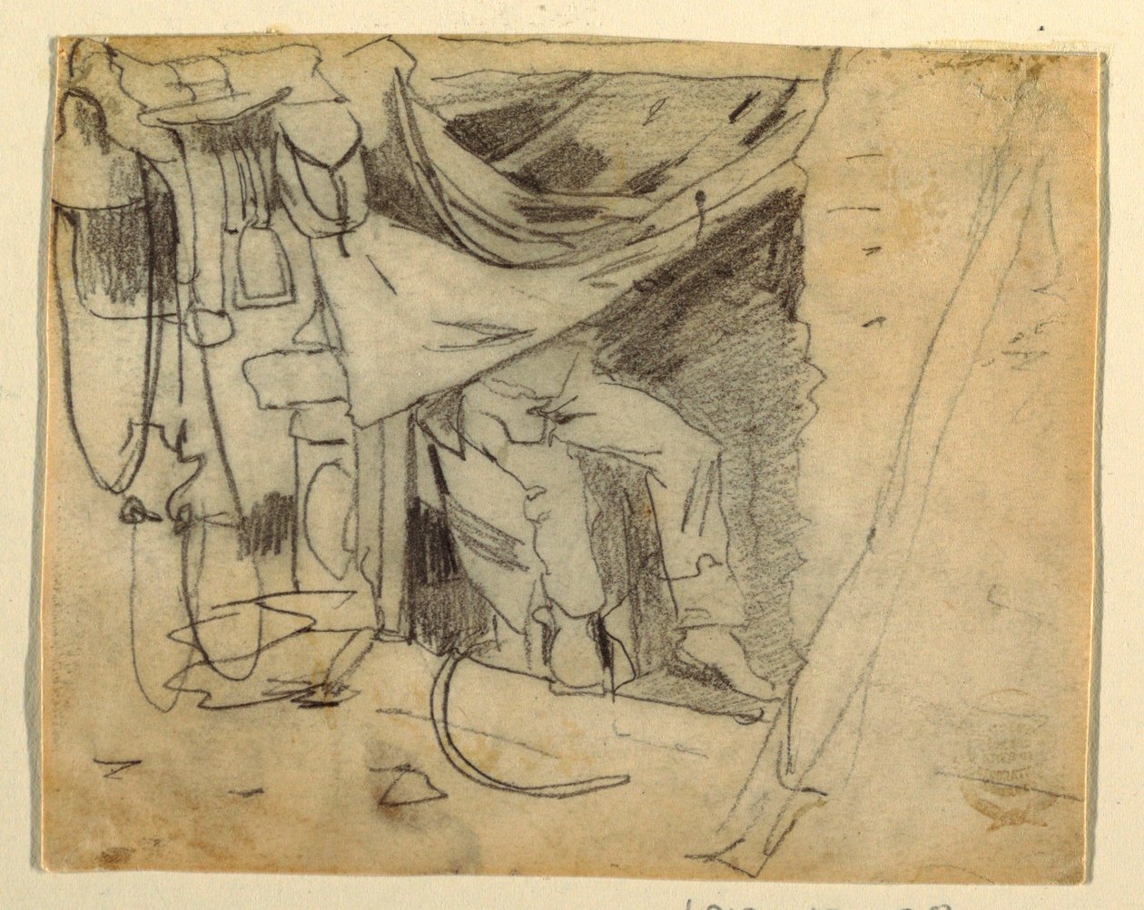 Disegno, prima di una capanna dell