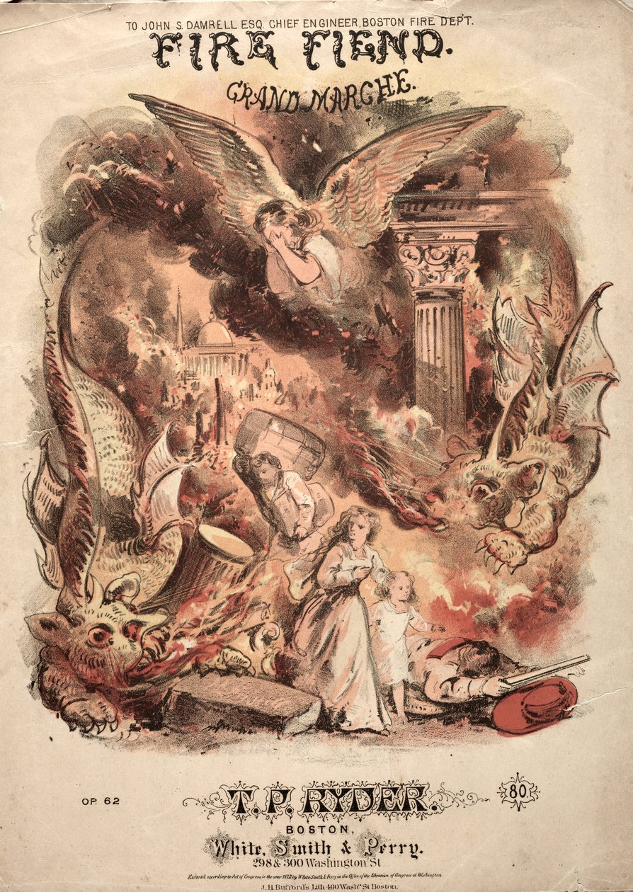 Fire Fiend - Copertina di spartito da Winslow Homer