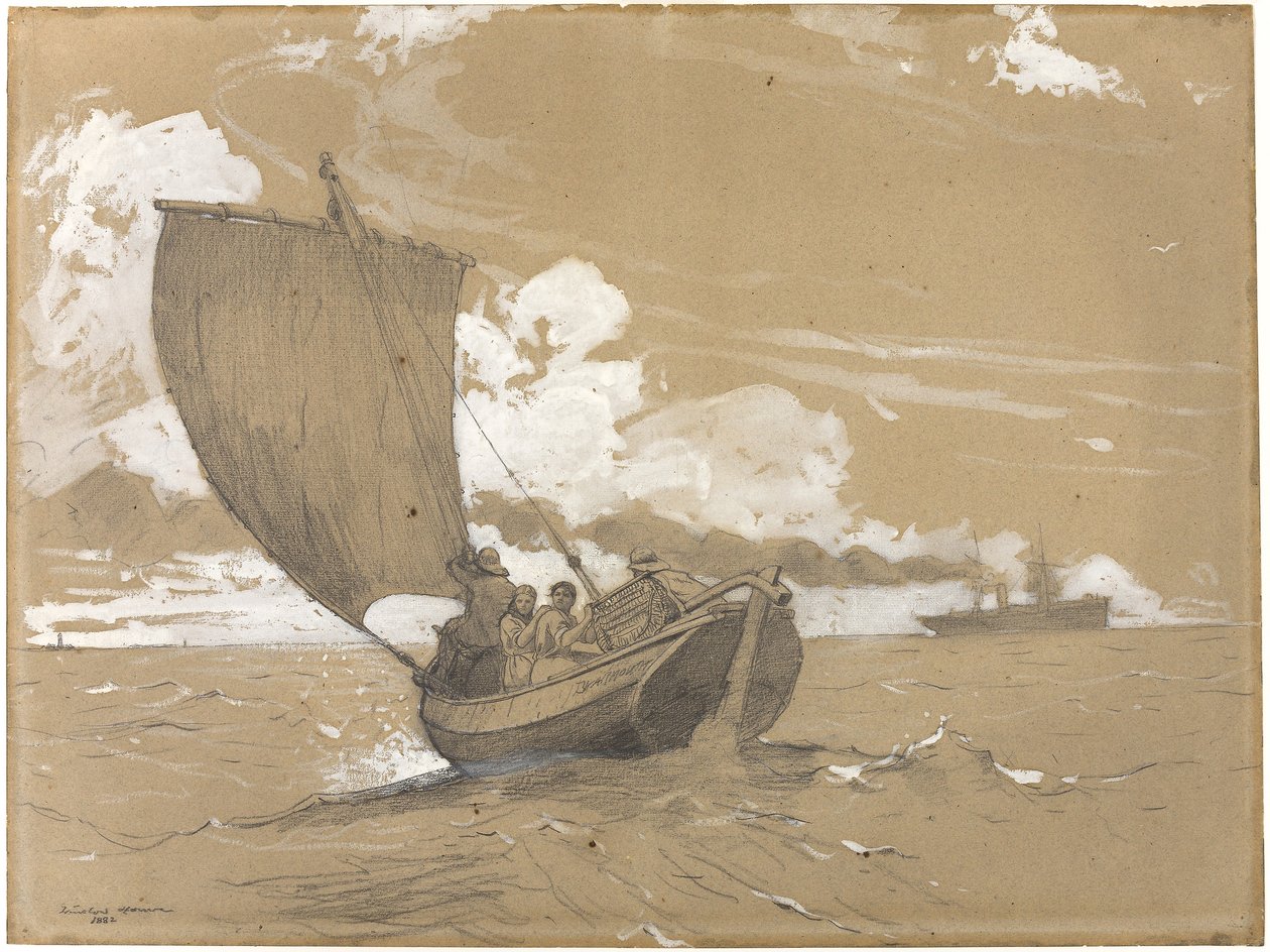 Pesca al largo di Scarborough da Winslow Homer