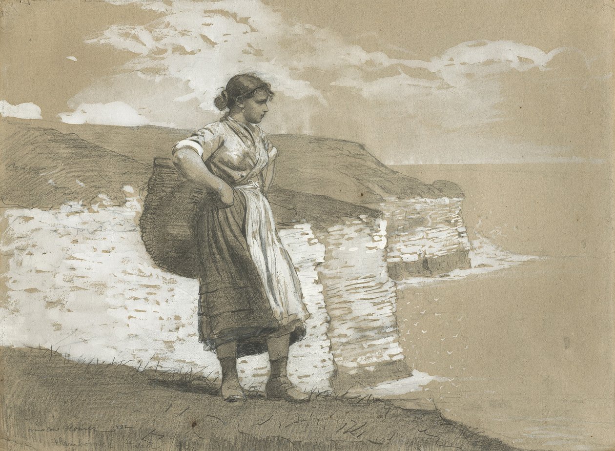 Flamborough Head, Inghilterra, 1882 da Winslow Homer