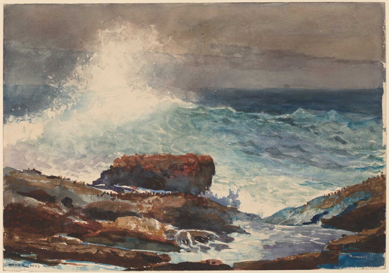 Marea in arrivo, Scarboro, Maine da Winslow Homer