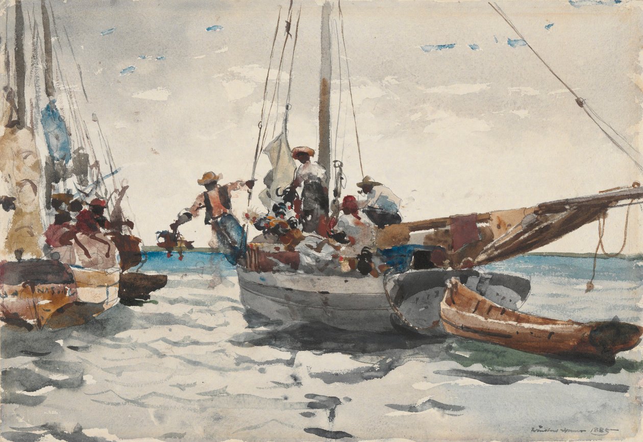 Scena di mercato, Nassau da Winslow Homer