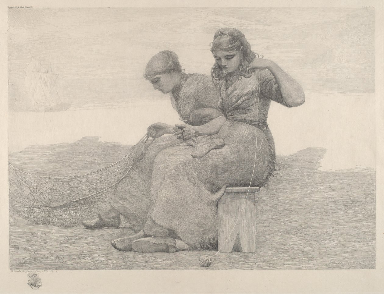 Riparare le reti da Winslow Homer