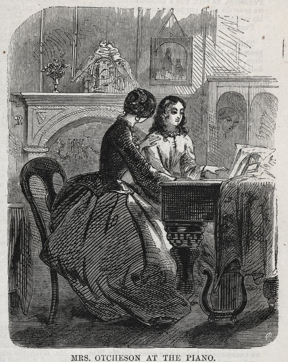 La signora Otcheson al pianoforte da Winslow Homer