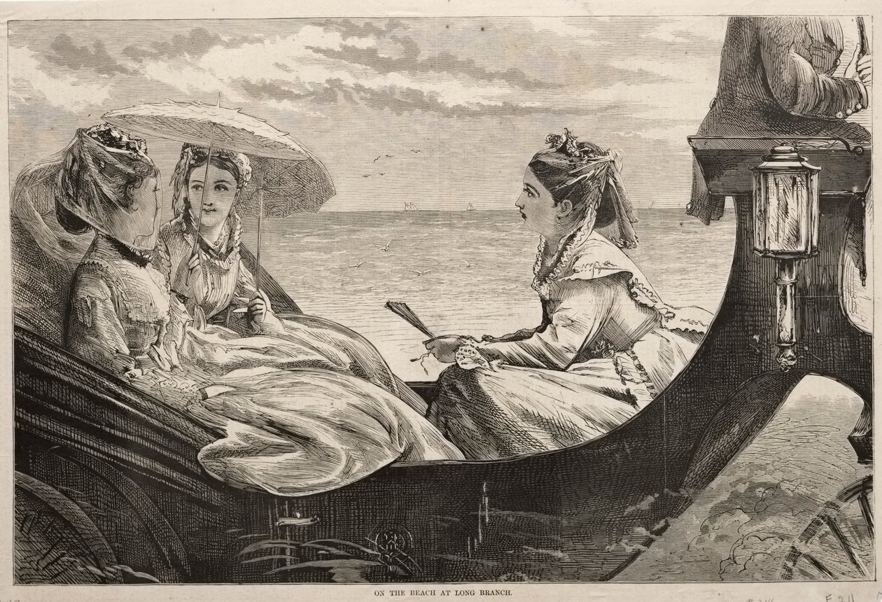 Sulla spiaggia a Long Branch, 1870 da Winslow Homer
