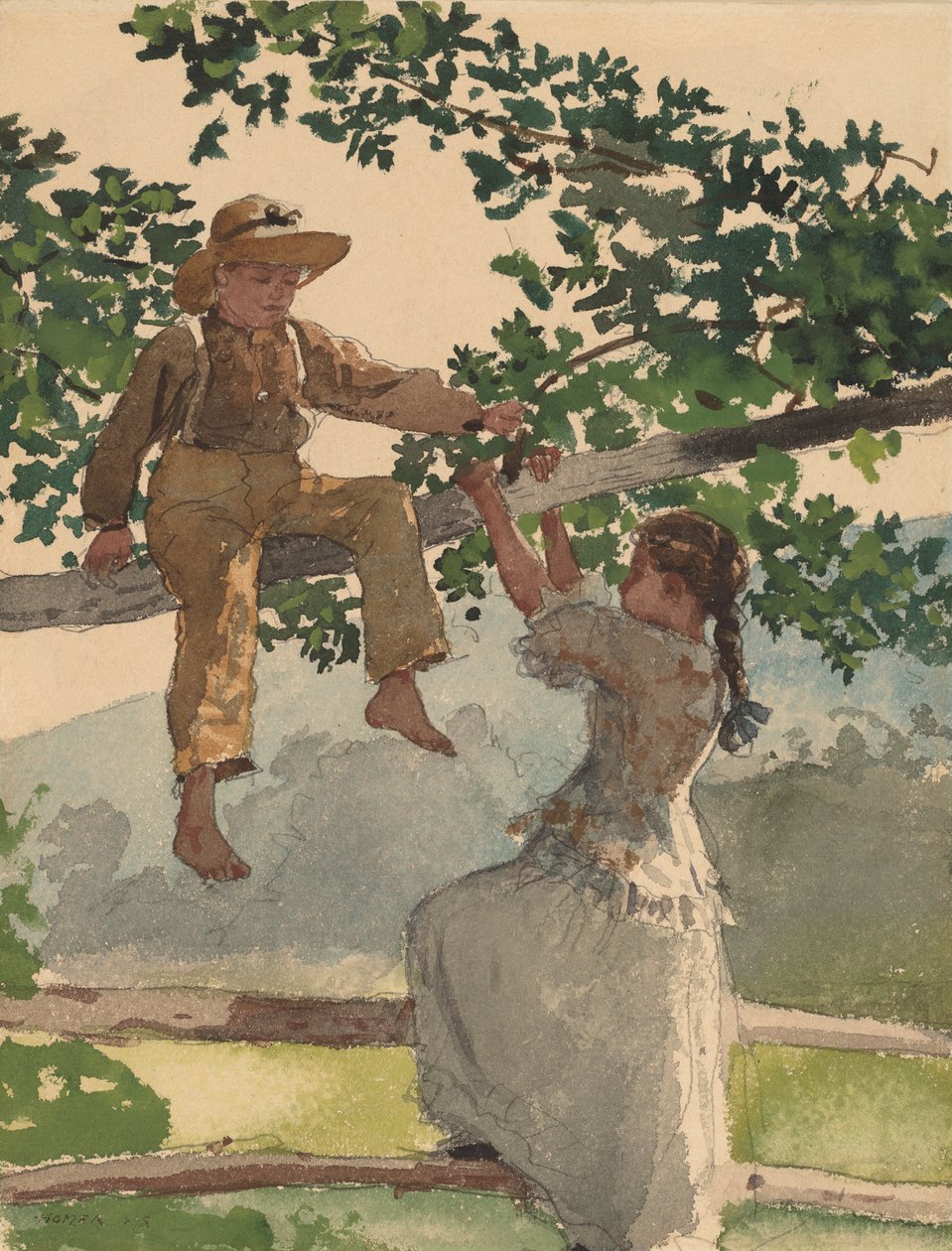 Sulla staccionata, 1878 da Winslow Homer