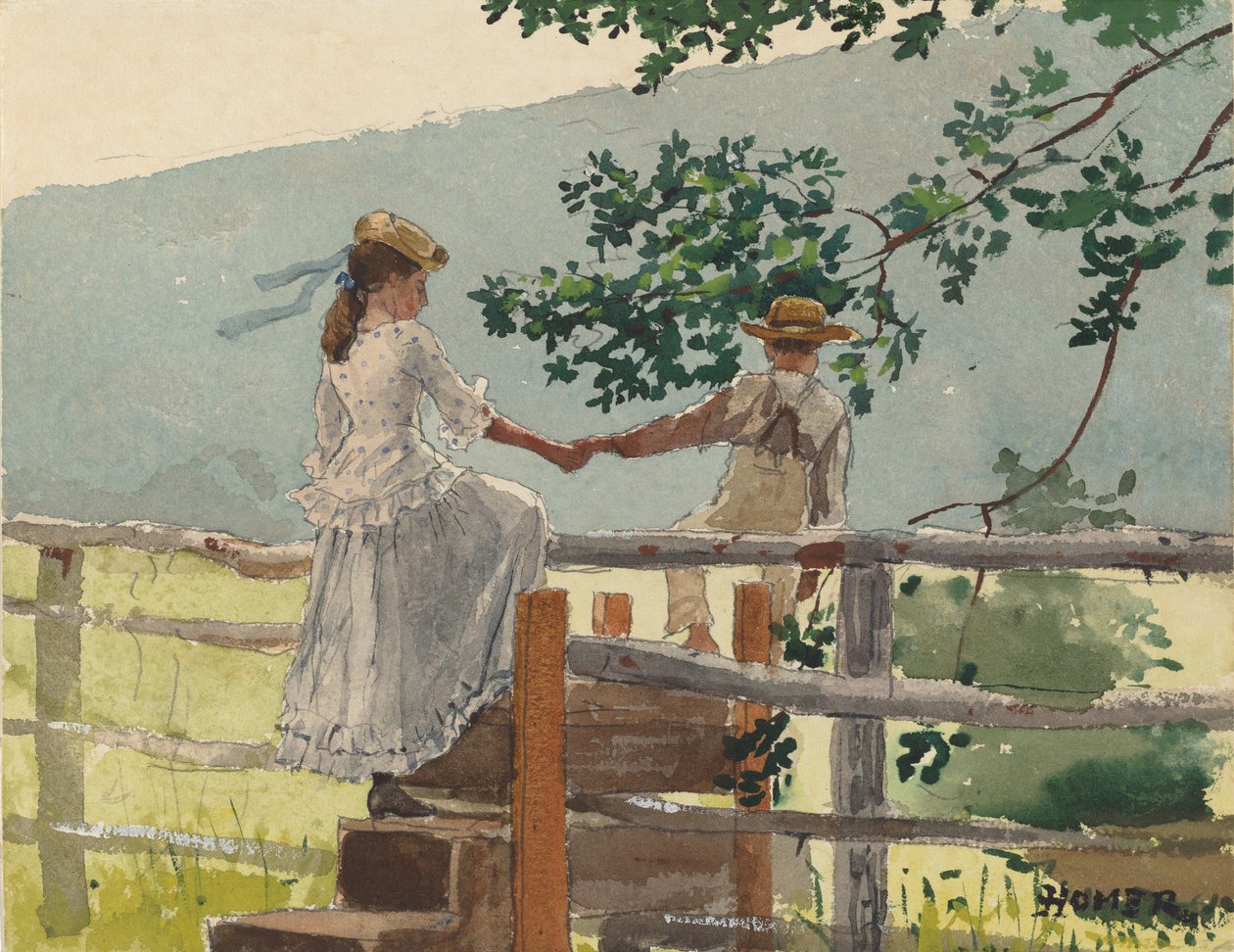 Sul gradino da Winslow Homer