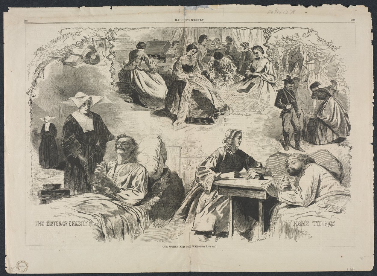 Le nostre donne e la guerra, 1862 da Winslow Homer