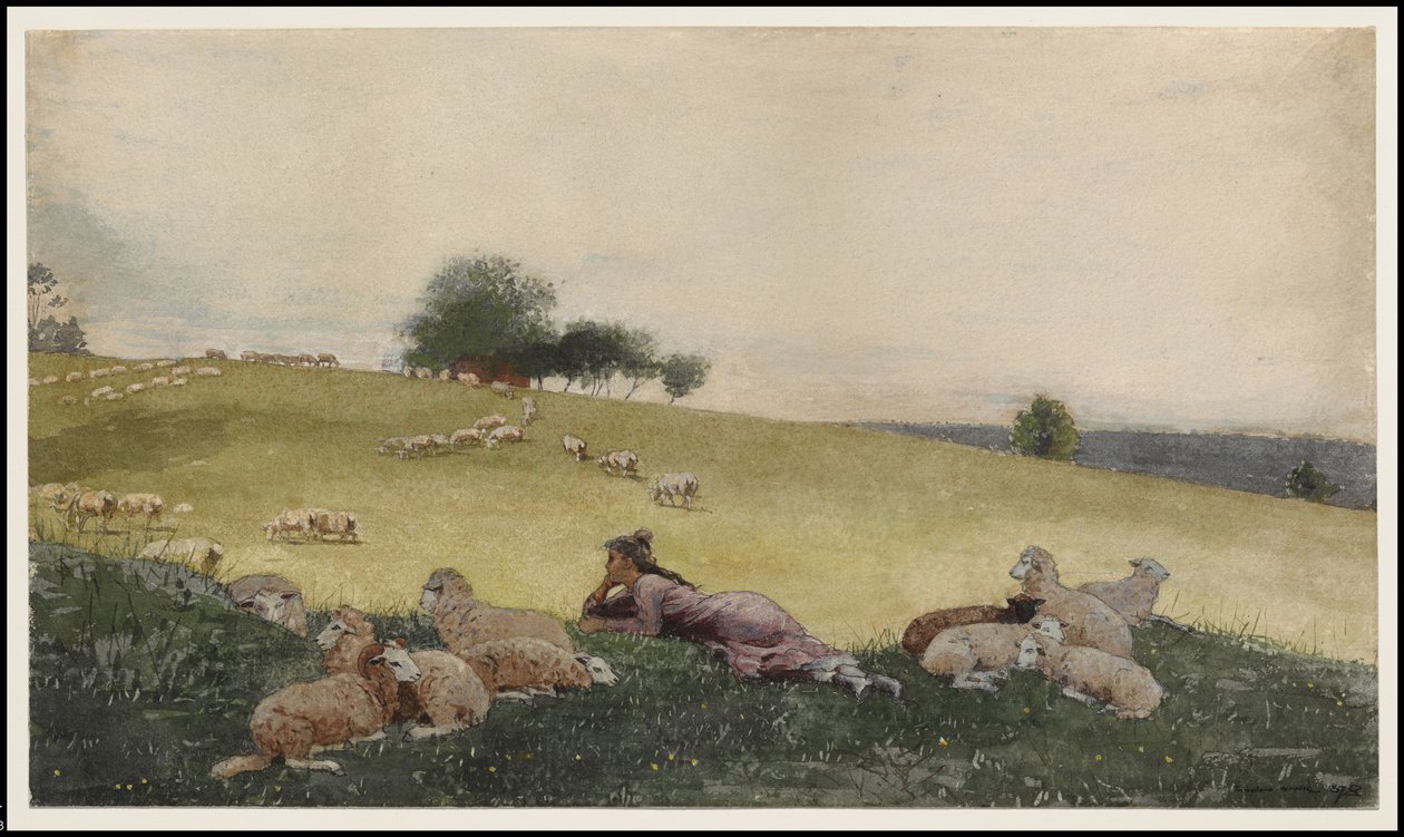 Pastorella della fattoria di Houghton da Winslow Homer