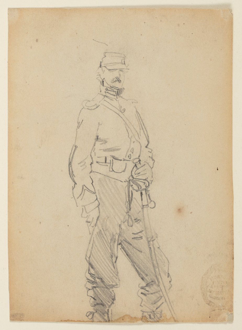 Ufficiale in piedi da Winslow Homer
