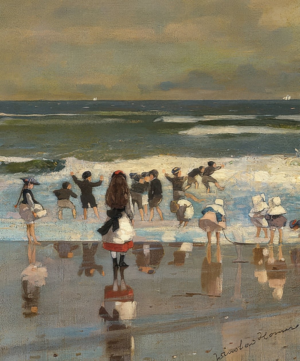 Scena di spiaggia. 1869 da Winslow Homer