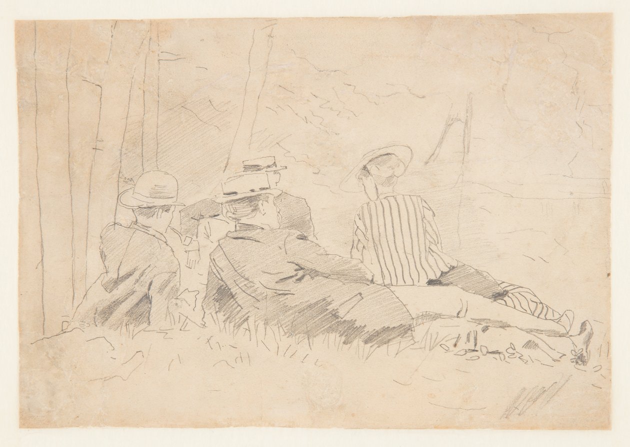 Studio per "La festa della pesca" da Winslow Homer