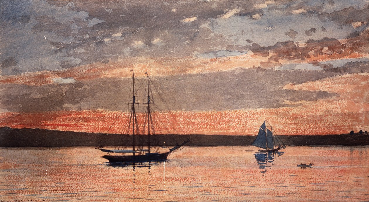 Tramonto a Gloucester da Winslow Homer