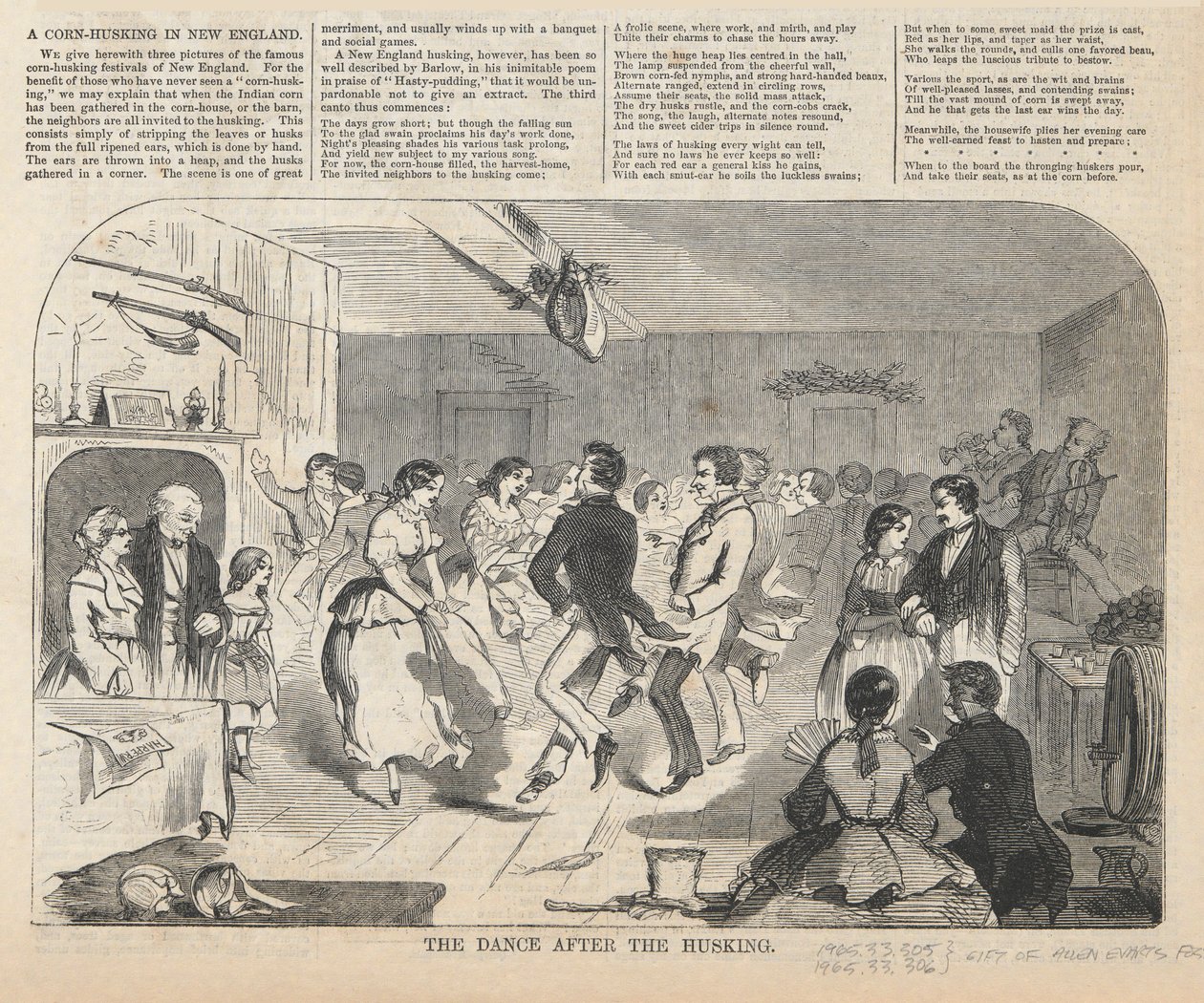 La danza dopo la sgranatura, da Harper da Winslow Homer