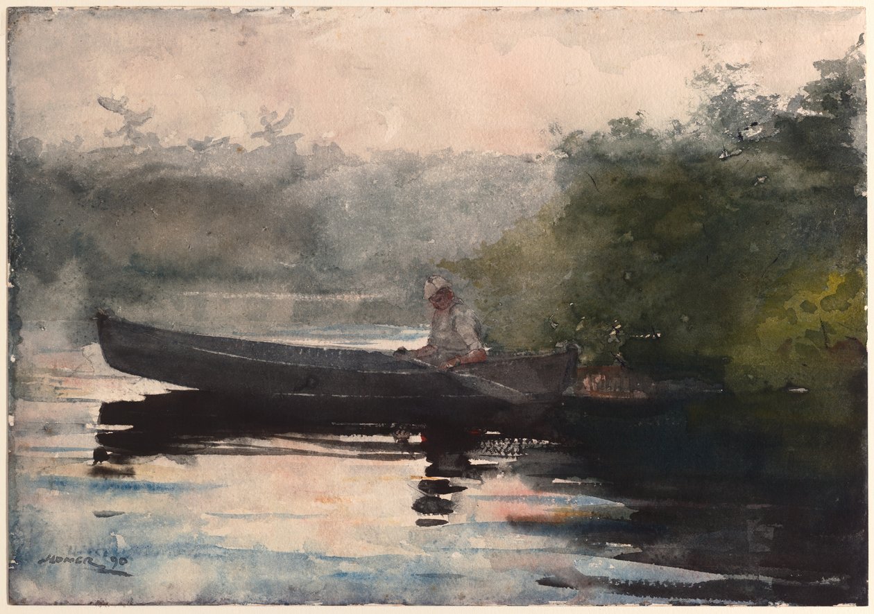 La fine della giornata, Adirondack da Winslow Homer