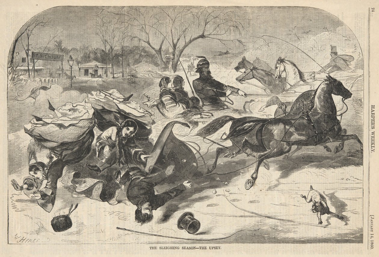 La stagione delle slitte da Winslow Homer