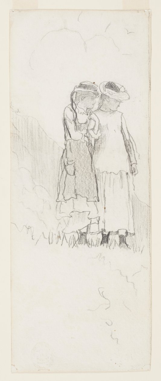 Due giovani ragazze in un campo da Winslow Homer