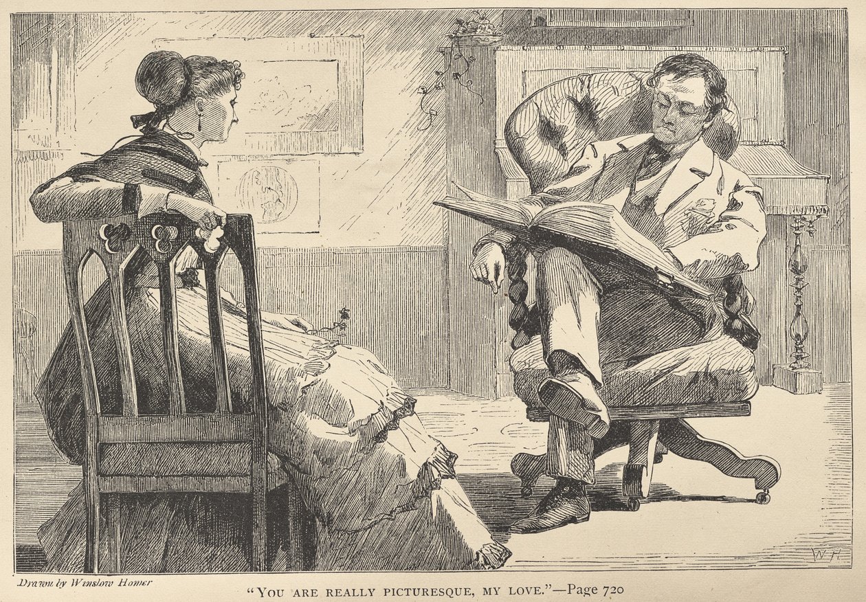 "Sei davvero pittoresco, amore mio". da Winslow Homer