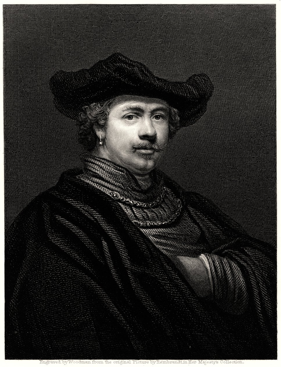 Rembrandt, XIX secolo da Woodman