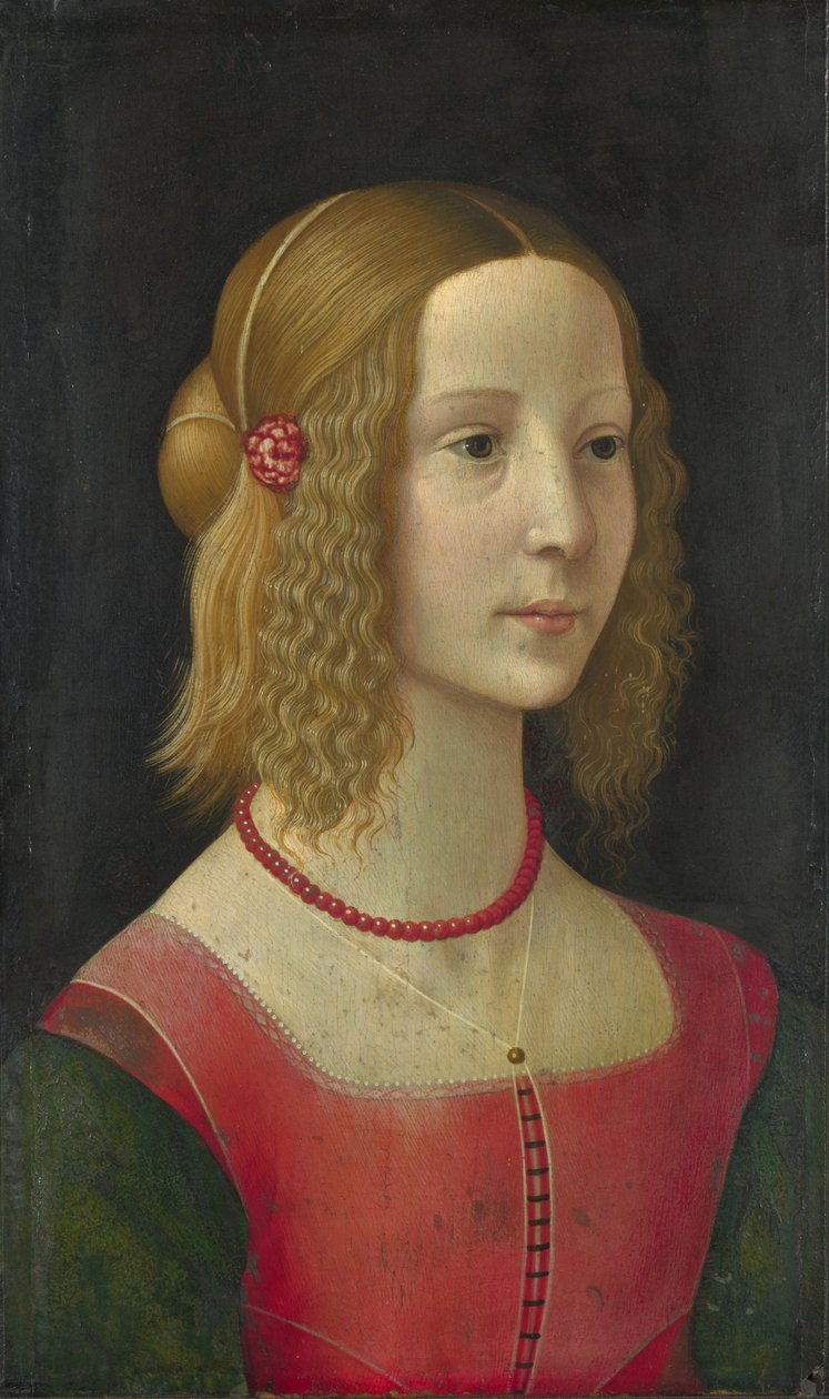 Ritratto di una ragazza da Workshop of Domenico Ghirlandaio