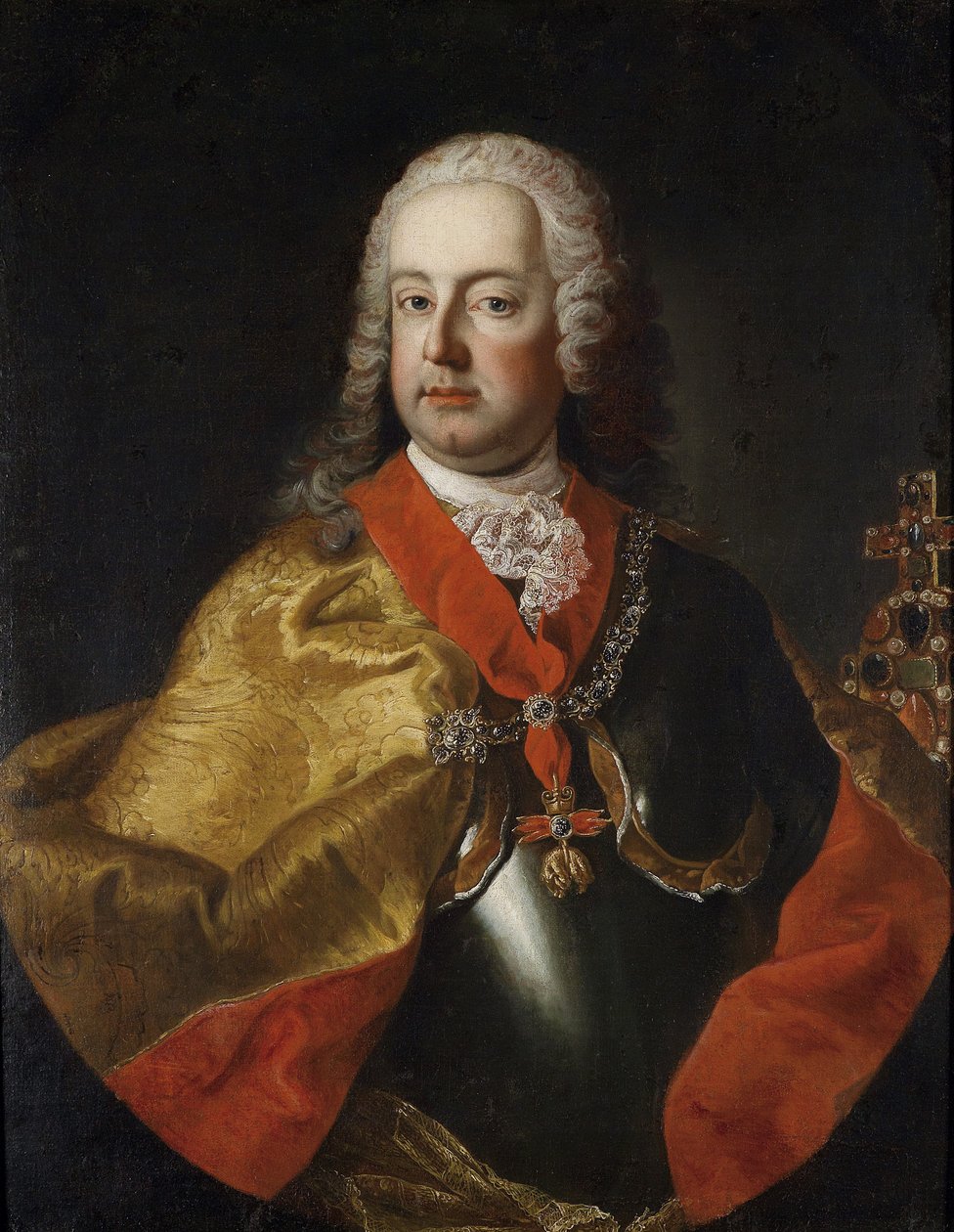 Ritratto di Francesco I, Imperatore del Sacro Romano Impero (1708-1765) da Workshop of Martin van Meytens