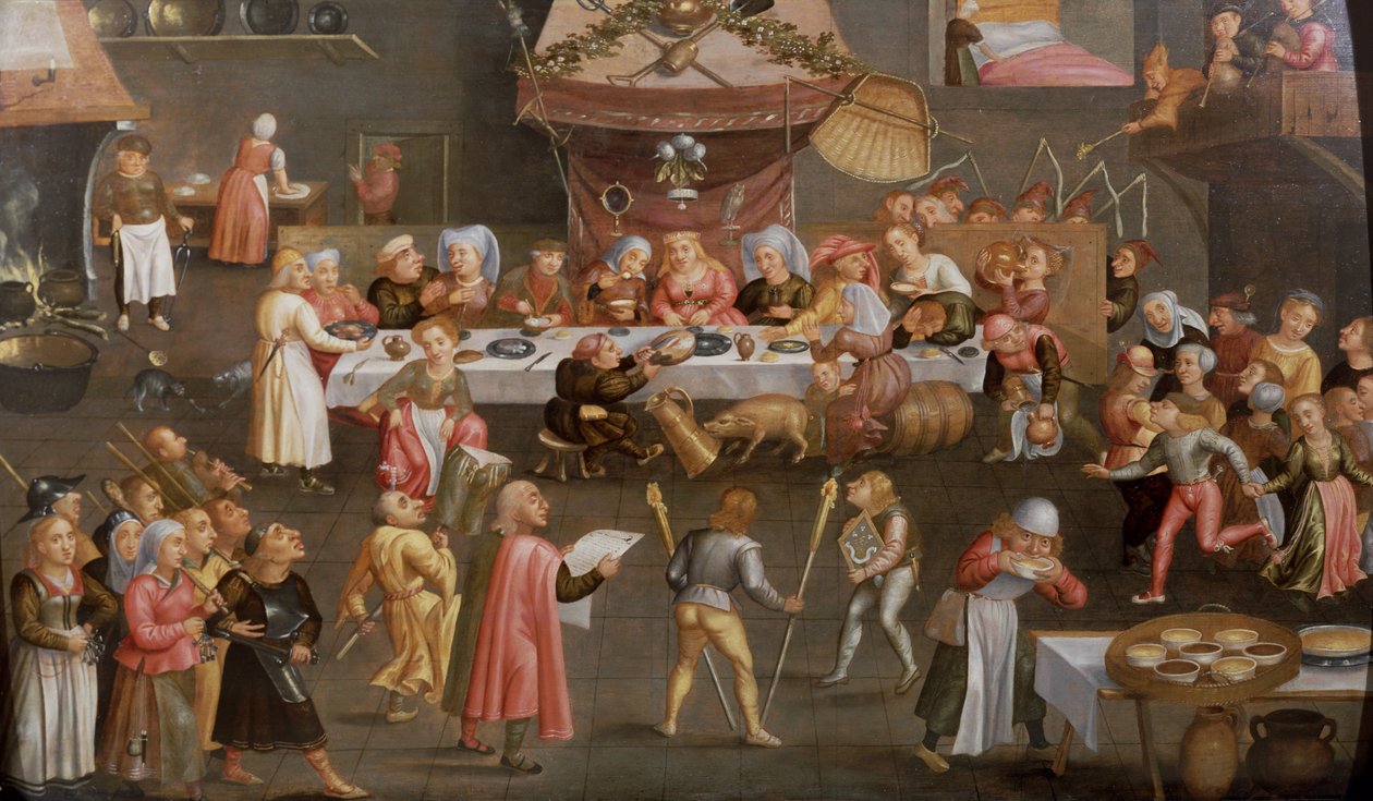 Un banchetto di nozze grottesco da Workshop of Verbeeck Family